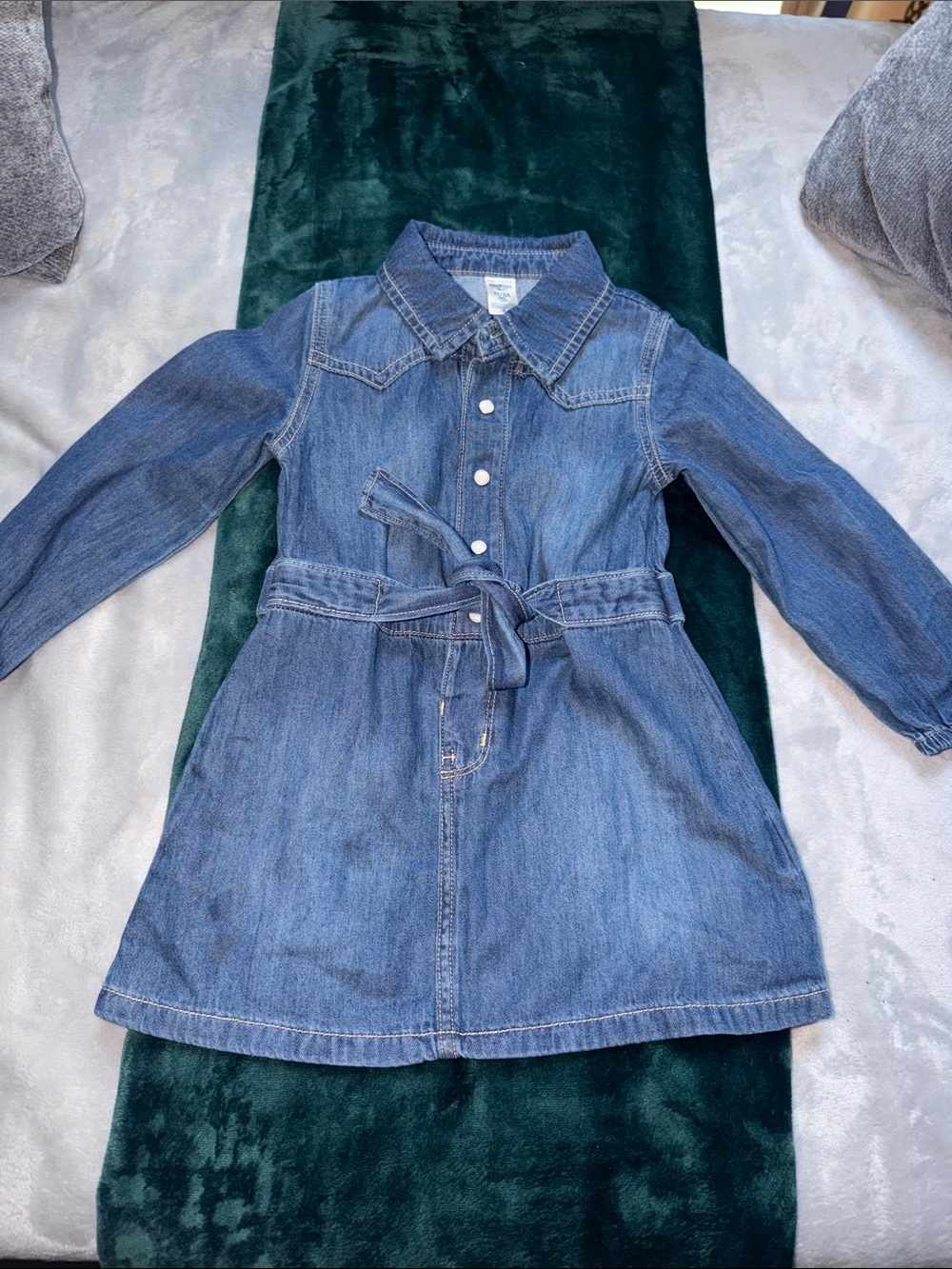 OshKosh B'gosh Girls' Denim Jacket Dress in Blue